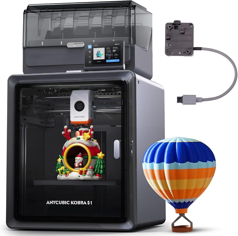 ANYCUBIC Kobra S1 Combo 3D Printer Multicolor Drying CoreXY LeviQ 3.0