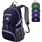 WATERFLY Small Lightweight Packable Backpack: 20l Ultra Light Foldable Travel Hiking Camping Daypack Day Pack for Man Woman