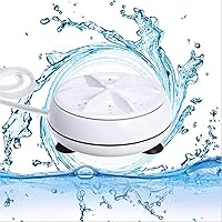 Update Classic Portable USB Powered Ultrasonic Turbine Washing Machine Mini Washing Machine Turbine Clothes Travel…