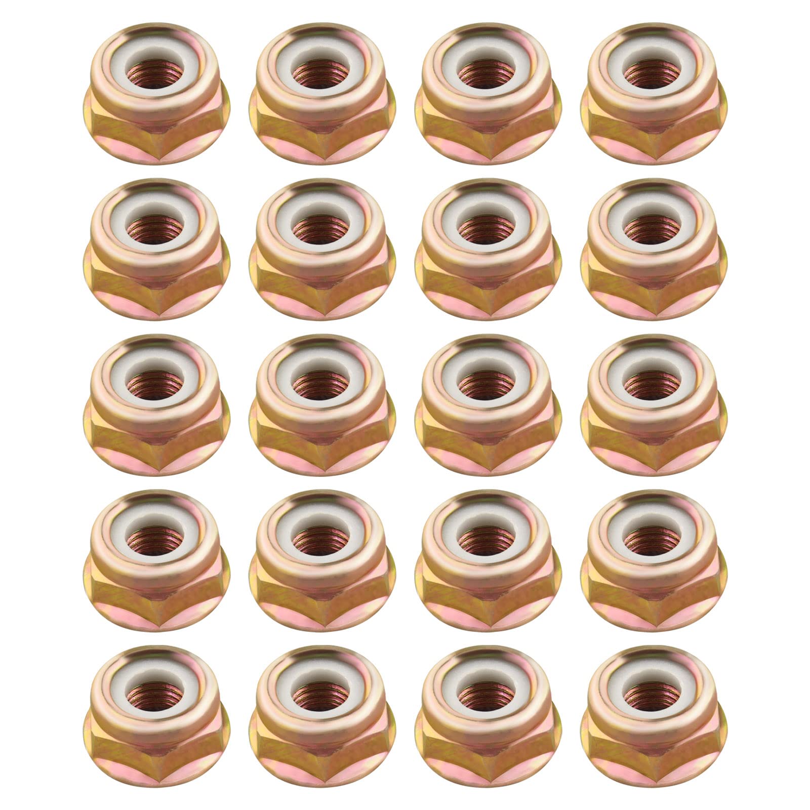OTOTEC 20PCS Blade Nut M10x1.25 Left Hand Thread Collar Nut Replacements for Irrigation Timers Lawn Mowers Brush Cutters Accessories