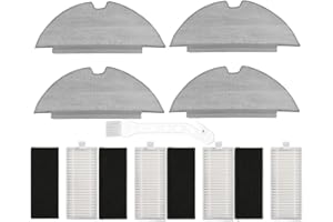 KOSPETSIN Vacuum Accessories for eufy RoboVac L35 Hybrid / L35 Hybrid+ + Robot Vacuum 4 Hepa Filter 4 Mop Cloth 1 Cleaning Brush