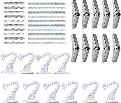 AIEX 10 Sätze Swag Deckenhaken Wand Swag Haken Schraubhaken mit