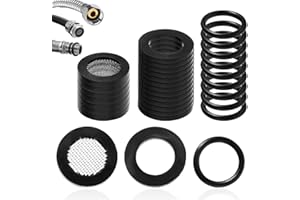 PEOVLVN 32pc Rubber 1/2 Inch Faucet Washers Assortment Kit