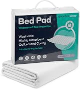 GuardedSleep Waterproof Bed Pad 86x132cm Reusable Underpad 4 Layer view 6