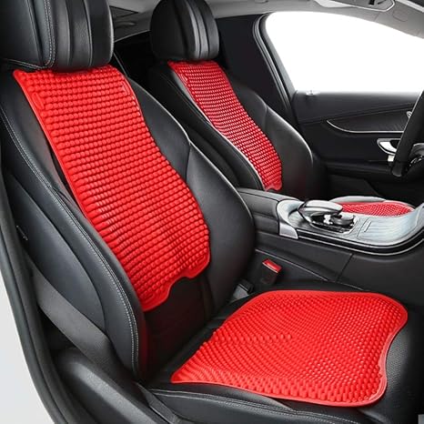 Amazon Co Jp 救済痛み腰椎クッション クイックカーシートクッションを冷却 チェアバックサポート 車椅子用ジェルシートクッション 車 のフロントシート オフィスチェア 色 赤 ホーム キッチン