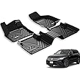 3W Floor Mats Compatible for Volkswagen Tiguan 2018-2024 All Models, TPE Custom Fit All Weather Floor Liner 1st & 2nd Row Full Set Car Liners, Black