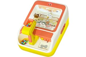 KORIGEY Pinball Machine for Kids, Interactive Electronic Toys, Board Game with 40 Pinballs & 12 Coins, Birthday Gift for Kids Ages 6+ (Orange) ﻿