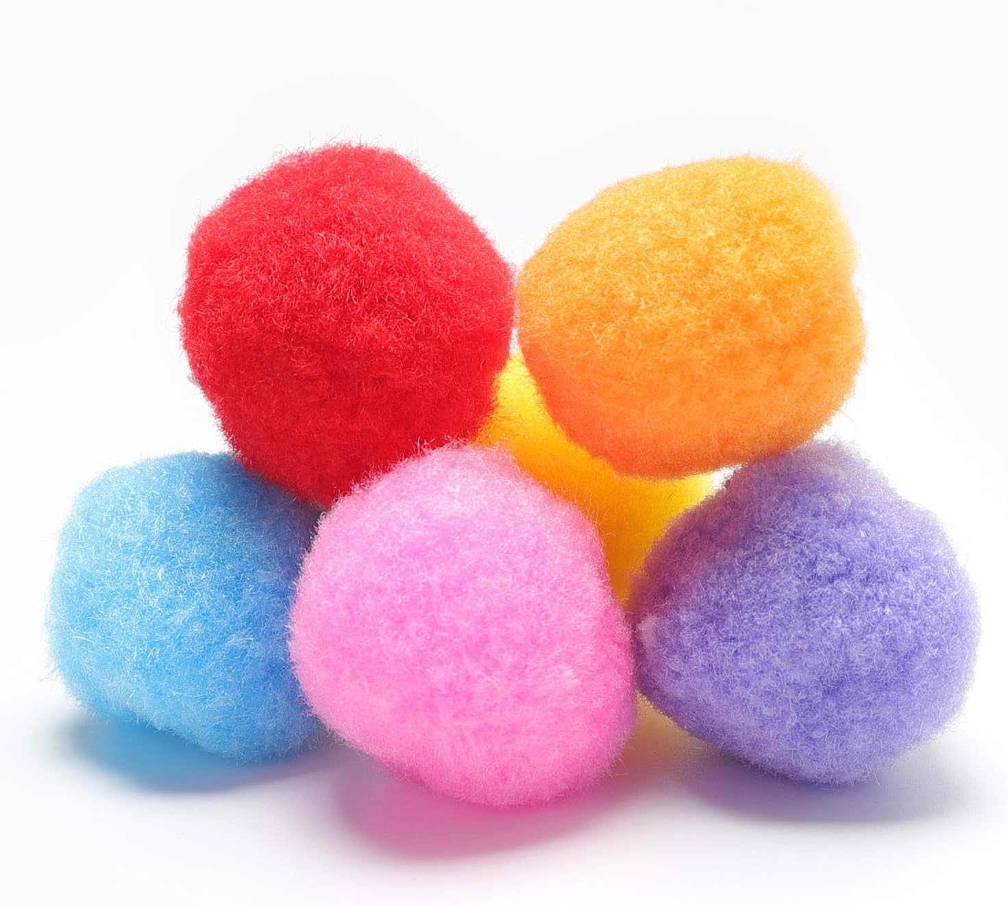 1.5 Inch Assorted Pom Poms for DIY Creative Crafts Decorations, Assorted Colors (100 Pack): Arts, Crafts & Sewing