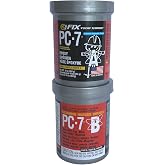 PC Products PC-7 Epoxy Adhesive Paste, Two-Part Heavy Duty, 1lb in Two Cans, Charcoal Gray 167779
