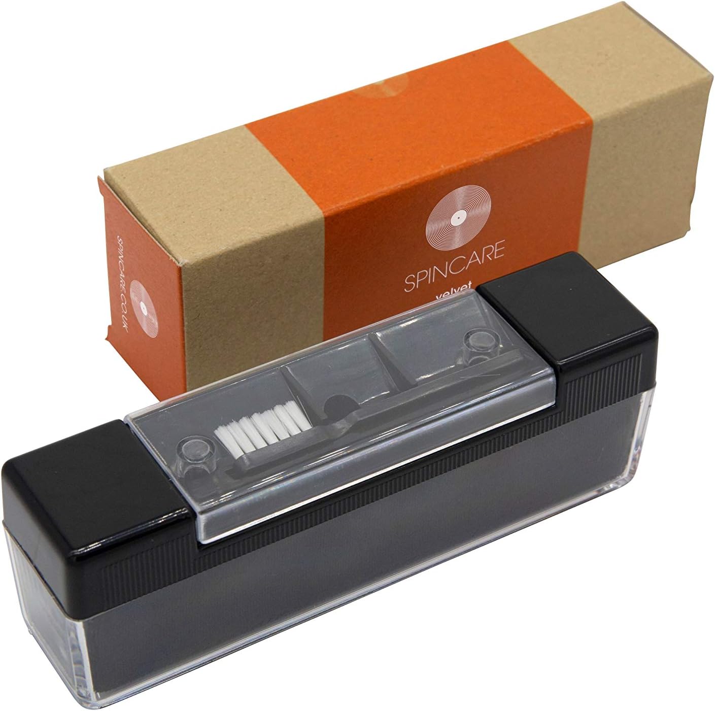 Velvet Vinyl Cleaning Brush by SPINCARE 2in1 Anti Static Record