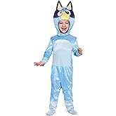 Bluey Costume for Kids, Official Bluey Character Outfit with Jumpsuit and Headpiece for Toddlers