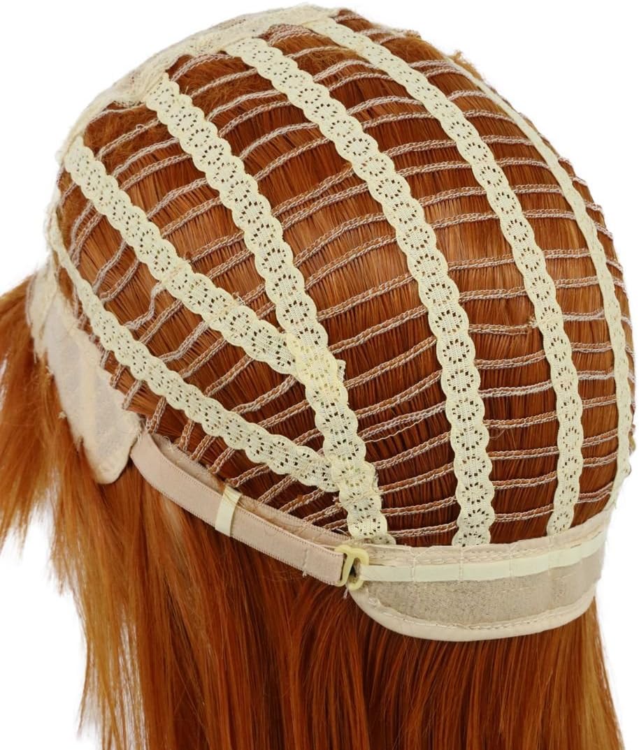 Karlery Adult Women Short Bob Wave Orange Wig Halloween Cosplay Wig Anime Costume Party - Image 5