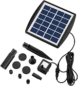 Decdeal 6V/2W Solar Fountain Pump with Adjustable Panel for Pond Garden view 8