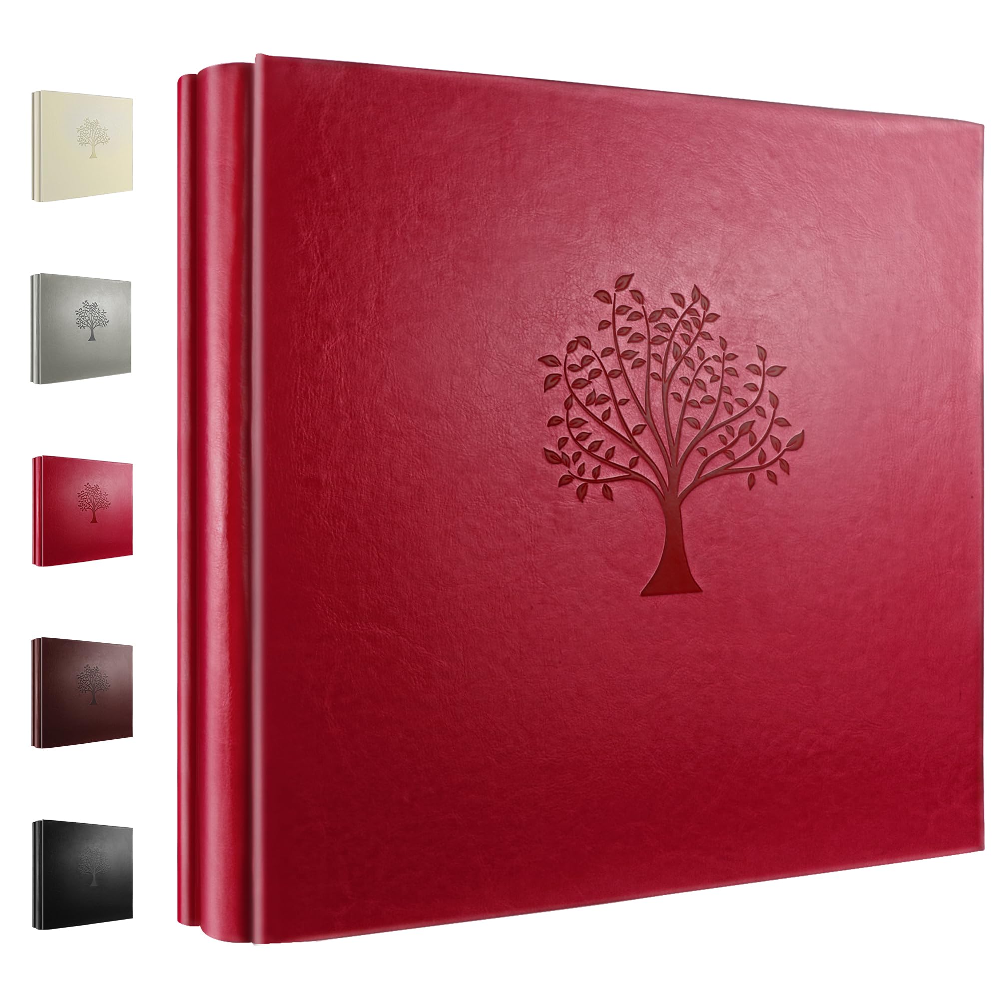 Photo Album 6x4 600 Pockets Photos, Leather Cover Large Picture Albums Holds 600 Horizontal and Vertical Photos