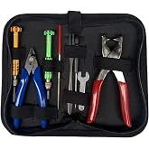KQFCAZRE Starting Stringing Clamp Tool Kit, 8-Piece Steel Set for Tennis, Badminton, and Squash Racquet Restringing