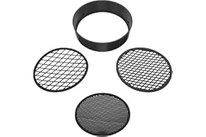 CALLARON 3pcs Soil Sifter Set with Precision Mesh Screens 10cm Plastic Handheld Lab Sieve for Gardening, Sand