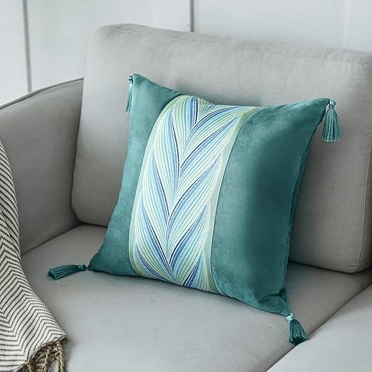Amazon Com Silkmood Fabric Quality Turquoise Throw Pillows