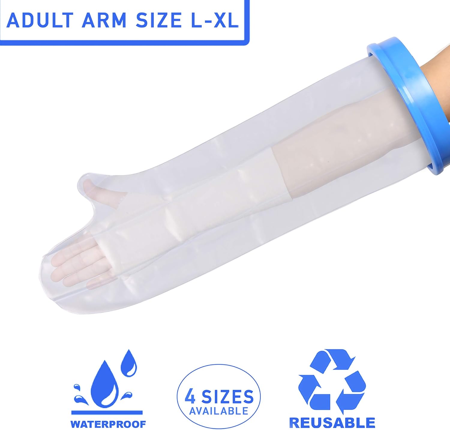 Adult Arm Waterproof Plaster Cast & Dressing Cover Protector Arm