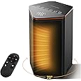 ComDomus Small Space Heater, Portable Electric Heaters for Indoor Use with Thermostat, 70° Oscillation, 5 Modes, 12H Timer, 1