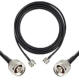 GEMEK 15ft N Male to N Male Pure Copper Cable, Low