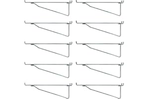 PRO-CRAFT ProCraft Brand (10 Pack) Metal 12" Mega Shelf Bracket Garage Hanger fits 1/8" to 1/4" Pegboard