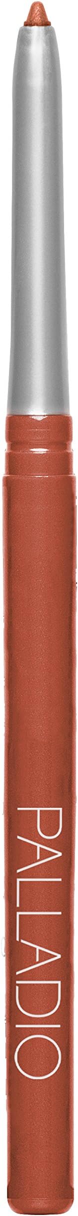 Palladio Beauty Matte Lip Liner - Brown Color, Waterproof and Long Stay Retractable Smudge Free Definer Pencil For Sensational Look