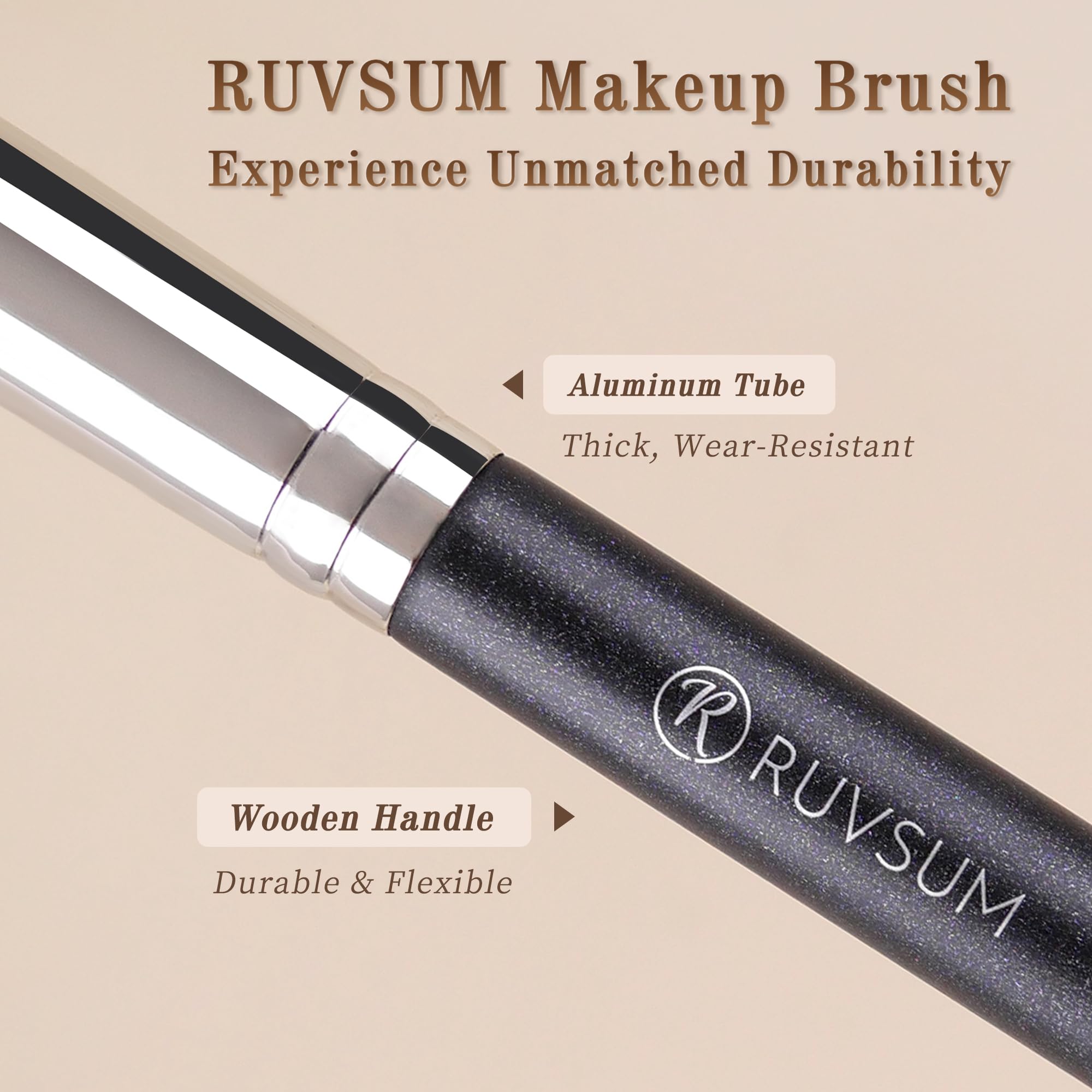 Mini Concealer Brush, Flat Top Makeup Brush for Under Eye and Spot, Soft Synthetic Bristles for Liquid or Cream, No Shedding, Travel Size, 5.95