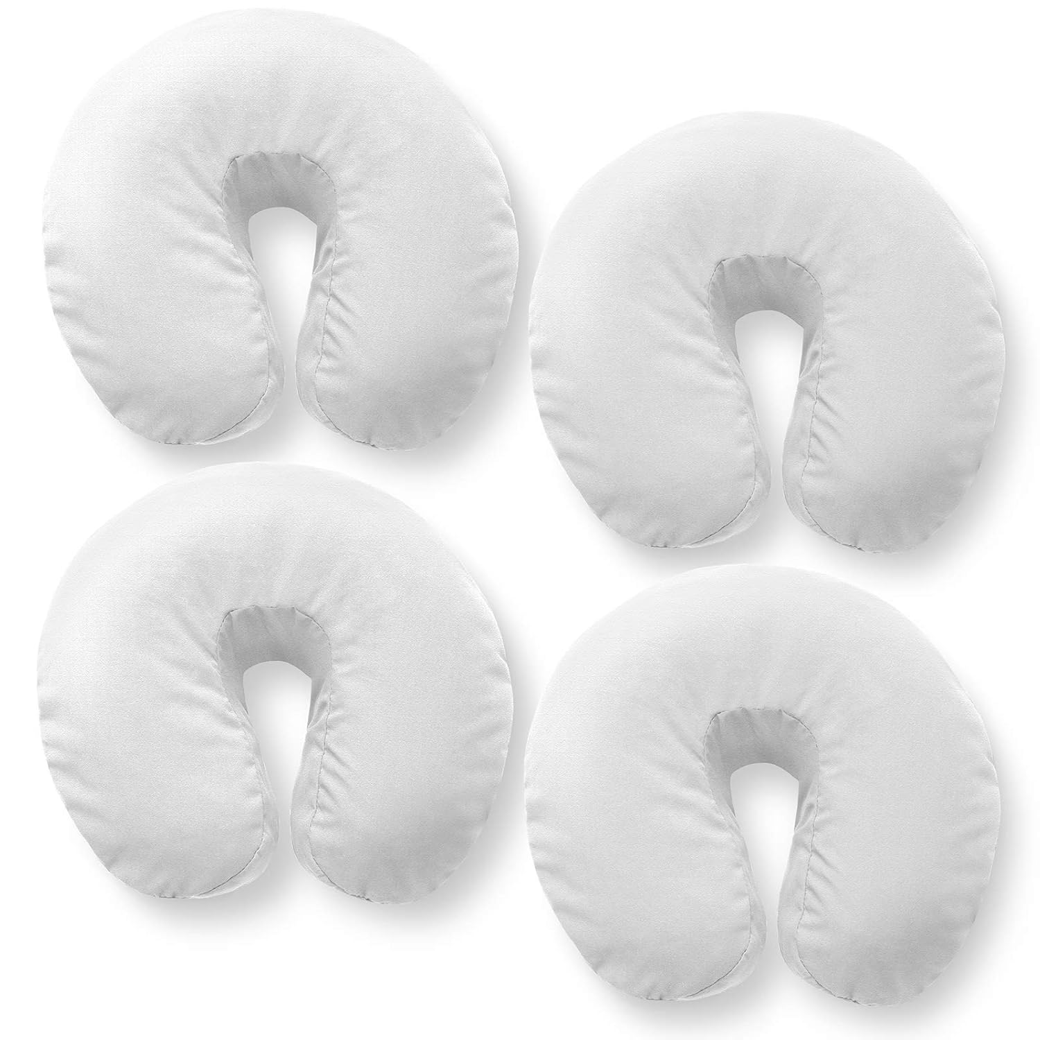 Saloniture 4-Pack Premium 100% Cotton Flannel Face Cradle Covers - Soft Cotton Fitted Massage Table Cradle Cover - Natural : Beauty