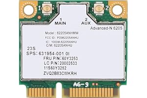 Wireless N6205 Mini PCIE Network Card High Speed 300Mbps Dual Band 2.4G 5G with FRU Number for Thinkpad T420 T430 X220 X230 L