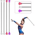 4 Pieces Twirling Batons Unisex Kids' Gymnastics Twirling Baton Dance Baton for Talent Shows, Artistic Dancing, Baton Twirling, Pink, White, Purple