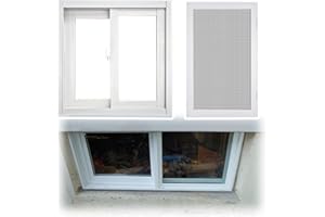 Basement Window for Houses, 20" - 40" Horizontal Replacement Windows with Single Pane Insulated Tempered Glass, Safe Lock, Fo