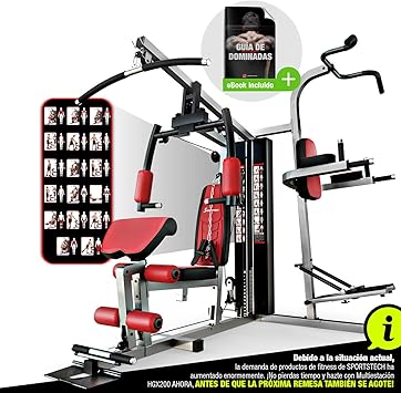 Sportstech HGX200 Multiestación musculación Premium 45en1 Sirve ...
