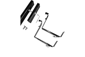 Hold It Mate Universal Adjustable 36” Planter Box Bracket Kit Includes 2 Heavy Duty Bottom Adjustable 5.5 to 8.5” Brackets Holds up to 42” Long Planter Box for Vertical Spindled Deck Railings