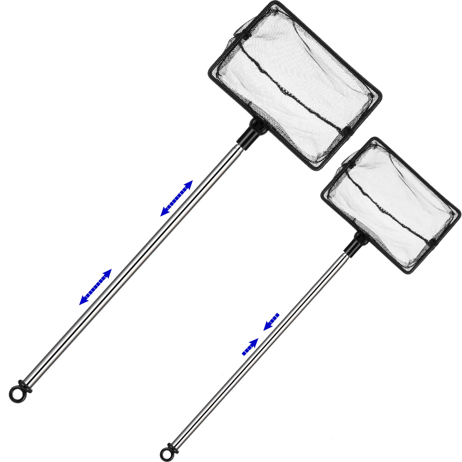 Photo 1 of **MISSING ONE**
2 Pieces Fish Tank Net Aquarium Mesh Fish Net Long Handle Fish Net with Extendable 12.5-27.5 Inch Stainless Steel Catch Nets for Fish Tank Aquarium Accessories (4 Inch, 6 Inch)