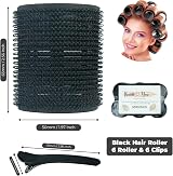 MIRZIAN Heatless Self Grip Hair Rollers for Long Hair with Duckbill Clips 12pc view 2