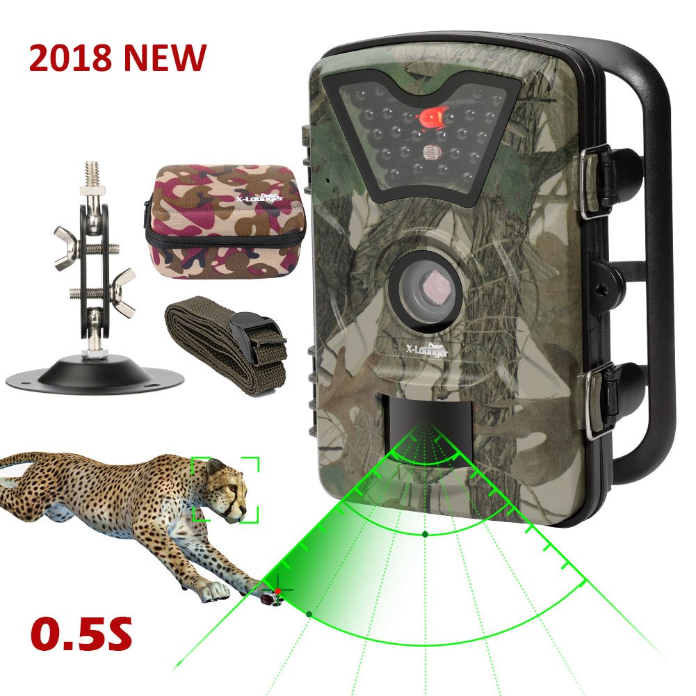 XLounger Game Trail Camera 1080P 12MP with Sound Scouting Camera with