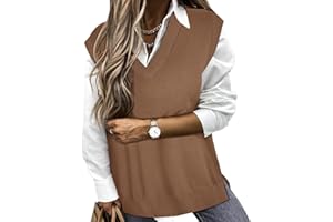 TIYOMI Plus Size Sweater Sleeveless Tops for Women Knitted Tank Tops XL-5XL