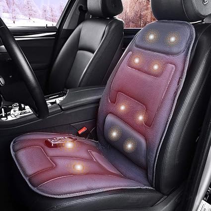 Jjdd G Massagesitzauflage Fur Das Auto Massageauflage Mit Vibration Mit Hitze 10 Vibrierende Motoren Sitzheizung Auto Auflage Massagegerat Schwarz Amazon De Sport Freizeit
