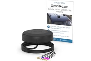 Waveform OmniRoam 7-in-1 Low-Profile Mobile Antenna – High-Performance, Rugged Fleet Antenna for Peplink, Cradlepoint, Cisco (4x4 Cellular, 2x2 WiFi, GPS)