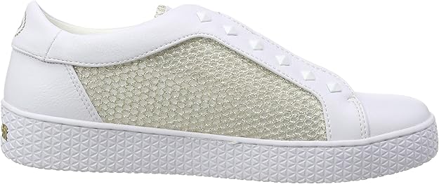 metallic slip on trainers