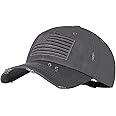 IIN American Flag Baseball Cap for Men Women Low Profile USA Army Tactical Operator Military Plain Dad Hat