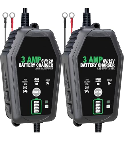 thumbnail image 2 of 12V Car Motorcycle Battery Charger Trickle Charger... - Grandado 2 of 14