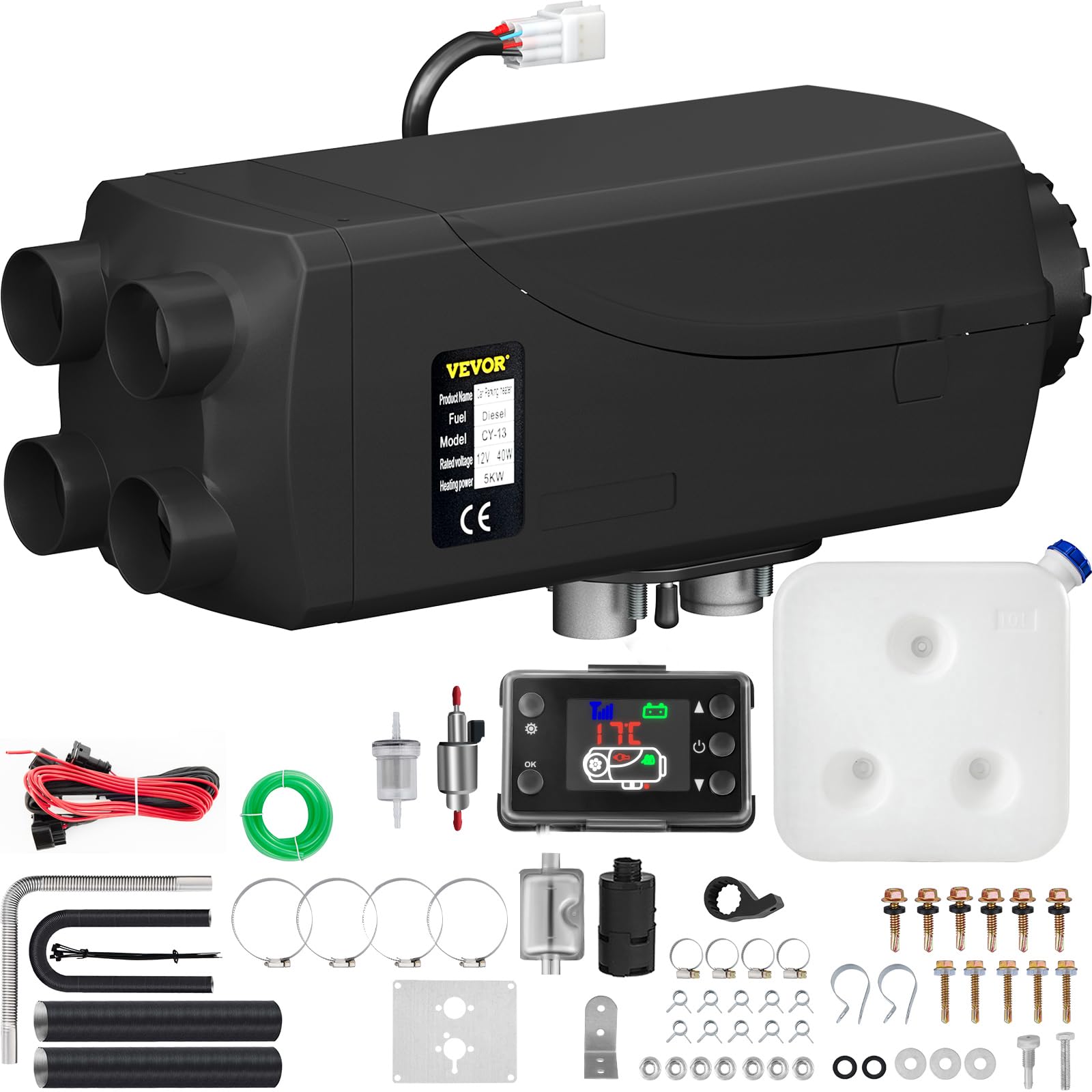 Mua VEVOR Diesel Air Heater 8KW with Muffler, 12V 10L Tank for Boats ...