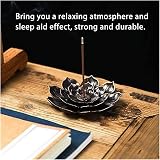 Bansusu 2-Pack Lotus Incense Holders, 6-Hole Brass Burner for All Incense view 4