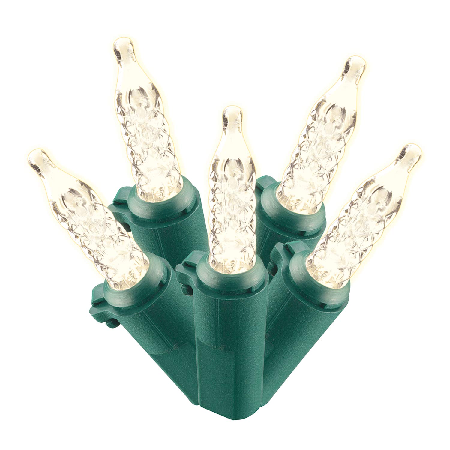 Philips 250 LED Warm White Faceted Mini Christmas Lights on Easy Storage Spool