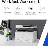 HP LaserJet 179fnw Colour Wireless Multifunction Printer Fax Print from Phone view 3