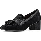 Donald Pliner Women's Kressida Dress Loafers, 2" Block Heels for Women, Slip-On Heels for Women
