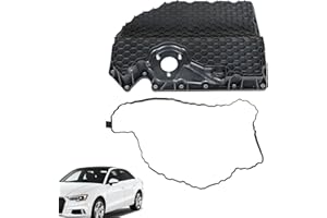 TJHSM Lower Engine Oil Pan Plastic with Drain Plug Replacement for 2015 2016 2017 2018 2019 Golf GTI A3 S3 06K103600D 06K103600R 06K103600AE