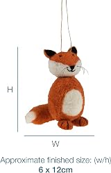 Trimits Needle Felting Craft Kit Fox 6 x 12cm Beginners view 3