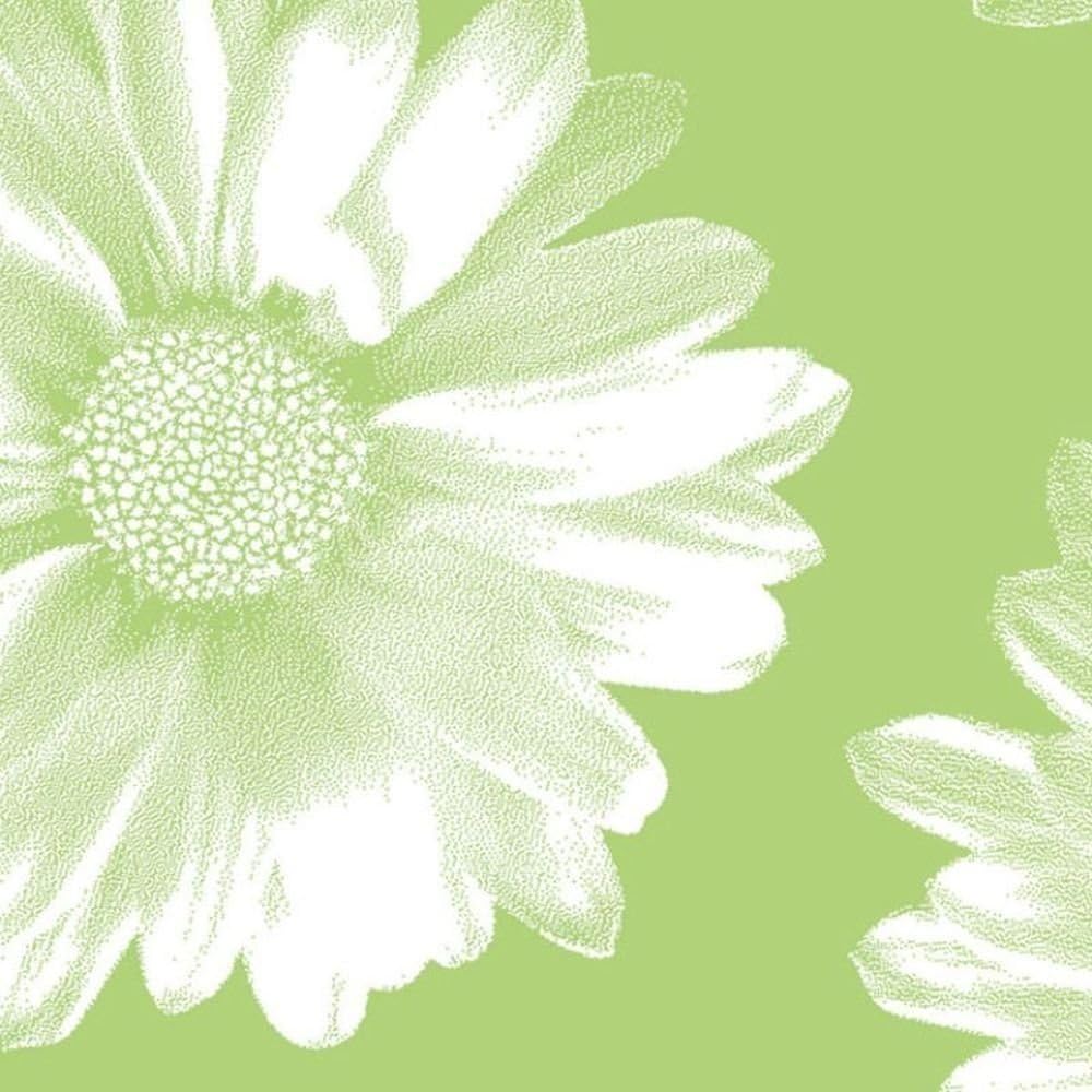 Big Flower Green Printed Tissue Paper 20 x 30" 500 x 750mm 18gsm (50)